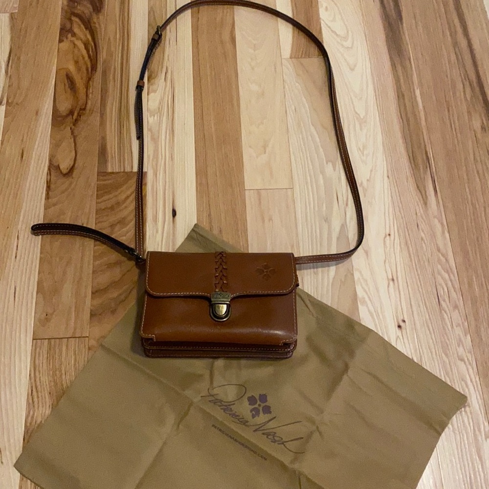Leather crossbody by Patricia Nash